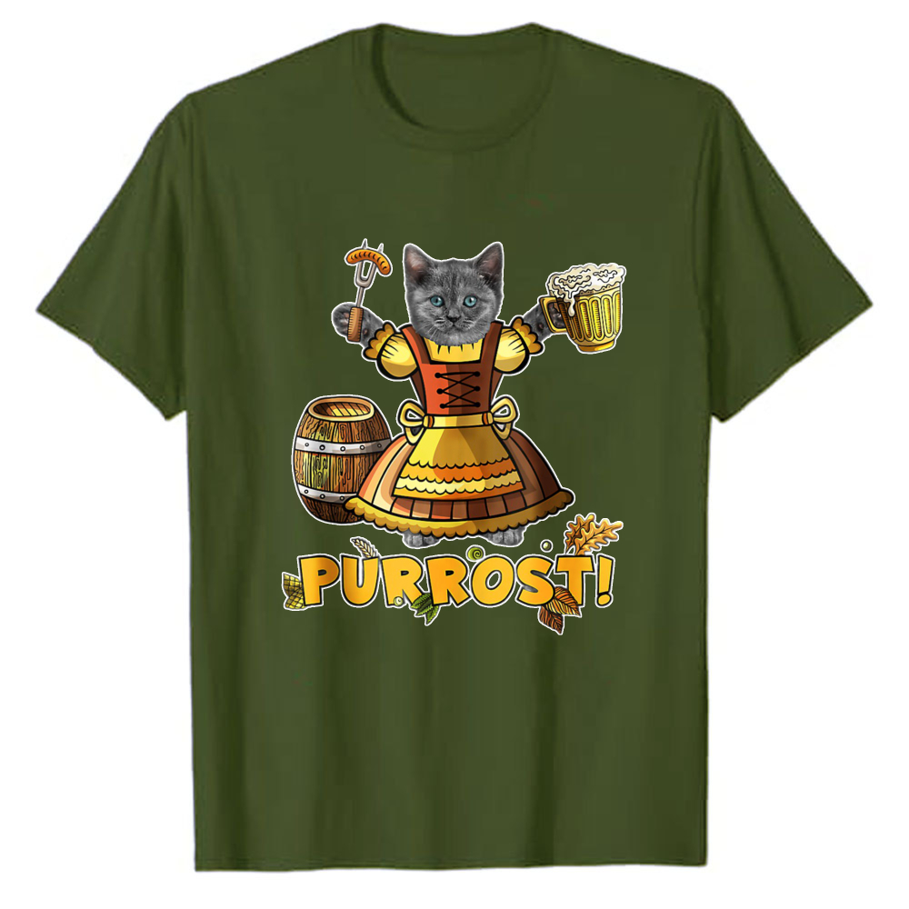 Beer & Wine Jockey Plaza Shopping - Purrost Kaos Grafis Lucu Oktoberfest Kucing