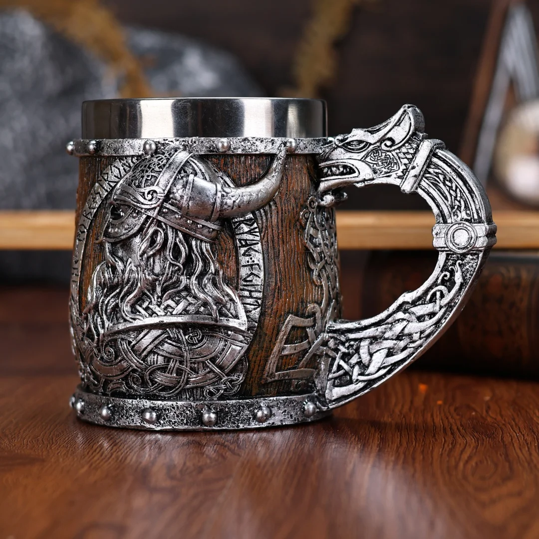 Wine Beer Glass - 450Ml Valhalla Viking Baja Tahan Karat