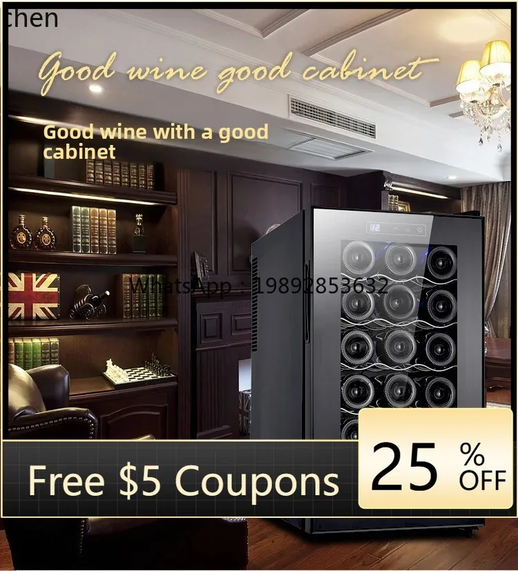 Wine & Beer Unlimited Spirits - cc26 18-Pack Kabinet Pendingin Anggur Merah