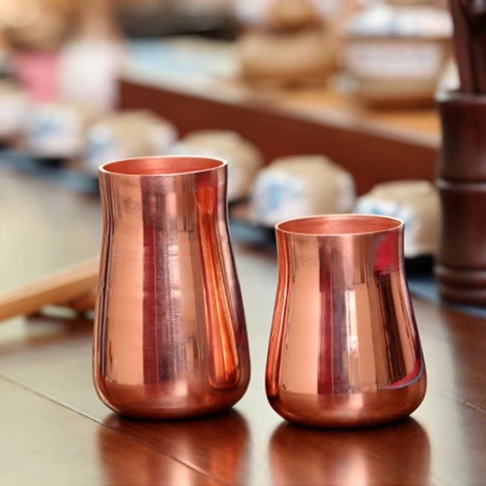 Wine In Beer Glass - Mug Tembaga Murni Buatan Tangan Desain
