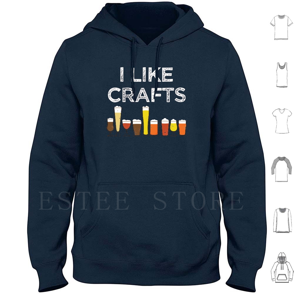 Wine Like Beer - Saya suka kemeja hoodie lengan panjang.