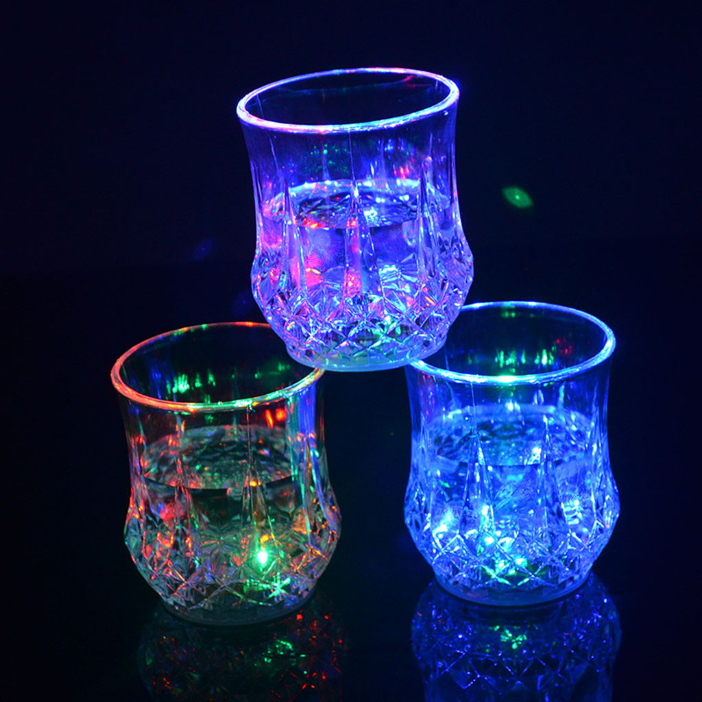 Wine Beer Glass - Gelas Minuman LED Berwarna yang Menyala,