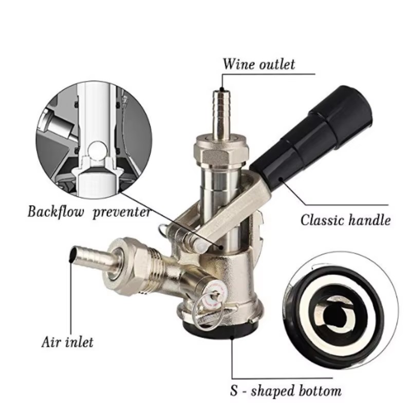 Keg Coupler Draft Dispenser bi - Wine Draft Beer ulasan dan harga