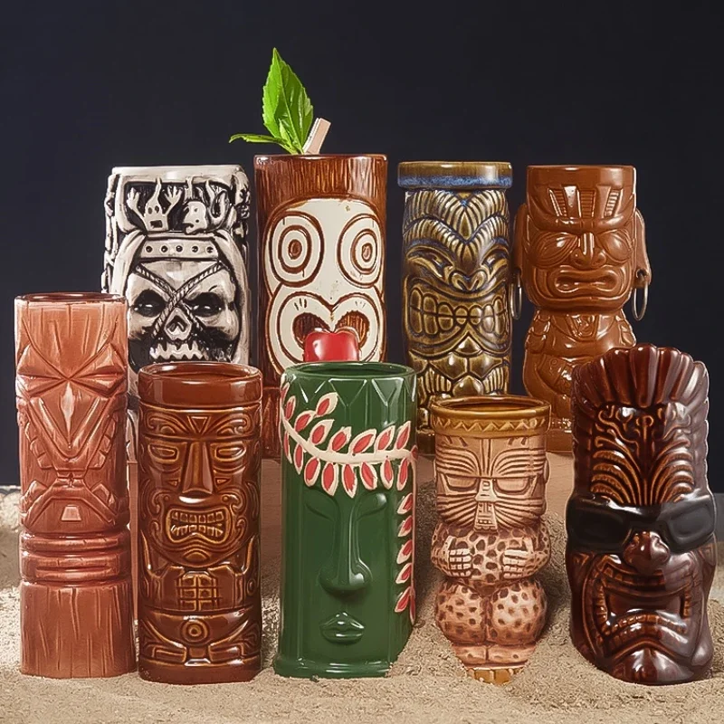 60 jenis Hawaii Tiki Mug keram - Wine With Beer Cocktail ulasan dan harga