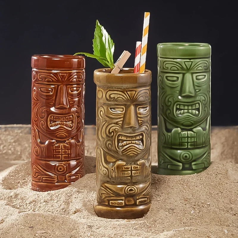 60 jenis Hawaii Tiki Mug keram - Wine With Beer Cocktail ulasan dan harga