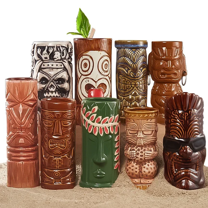 60 jenis Hawaii Tiki Mug keram - Wine With Beer Cocktail ulasan dan harga
