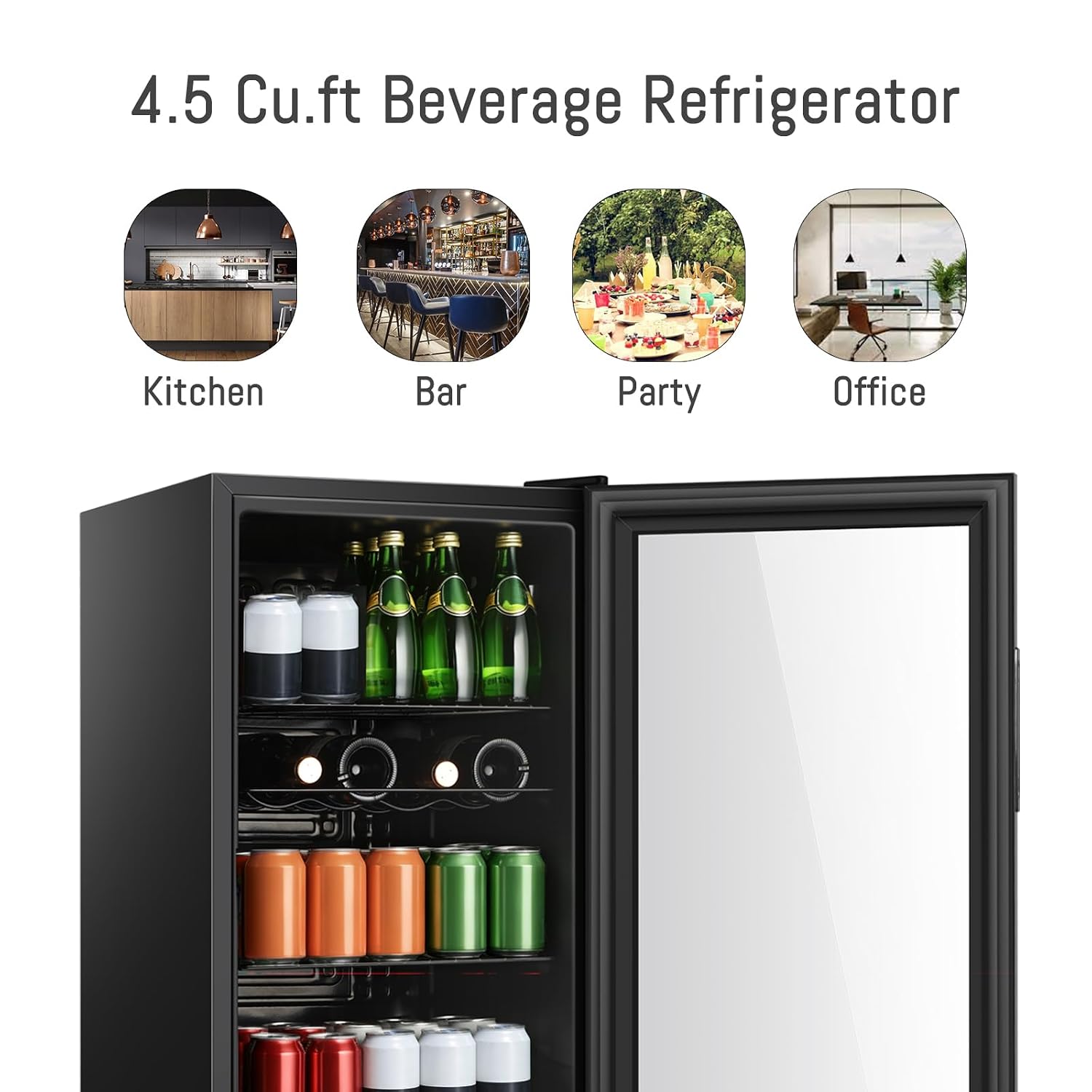 Kulkas Minuman 4.5 cu.ft, Mini - Wine Beer Fridge ulasan dan harga