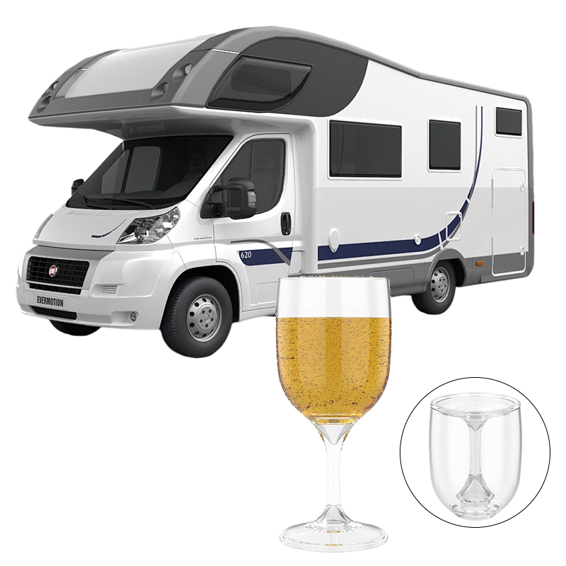 Gelas Anggur Portabel RV, Gela - Wine & Beer Unlimited Spirits ulasan dan harga