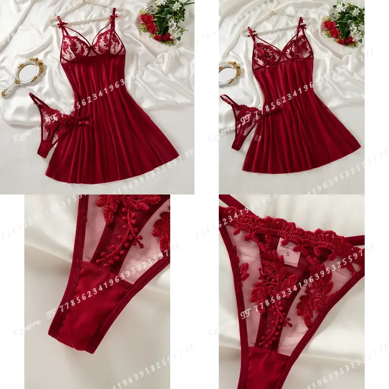 Gaun Tidur Wanita Warna Merah  - Wine & Beer Unlimited Spirits ulasan dan harga