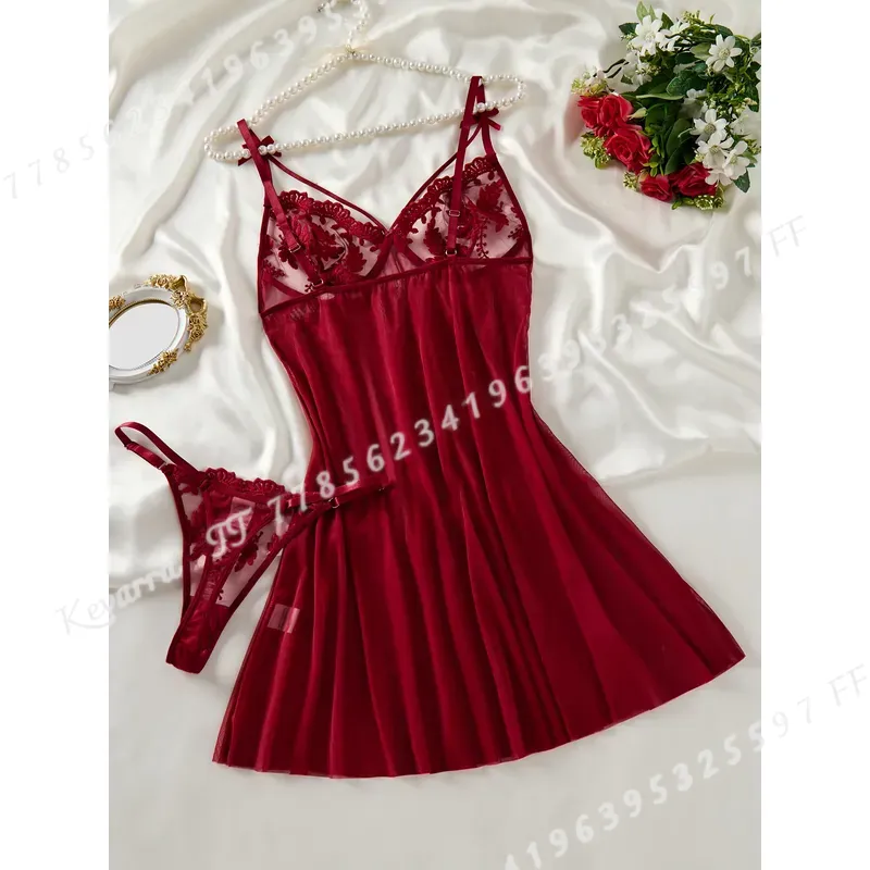 Gaun Tidur Wanita Warna Merah  - Wine & Beer Unlimited Spirits ulasan dan harga