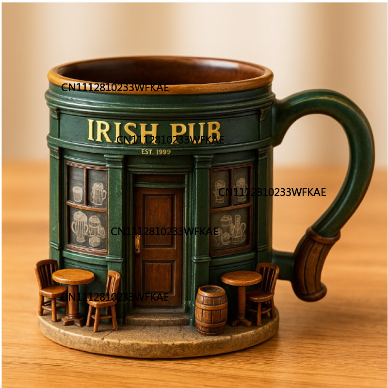 Mug Stainless Steel Motif Pub  - Craft Beer & Wine U- ulasan dan harga