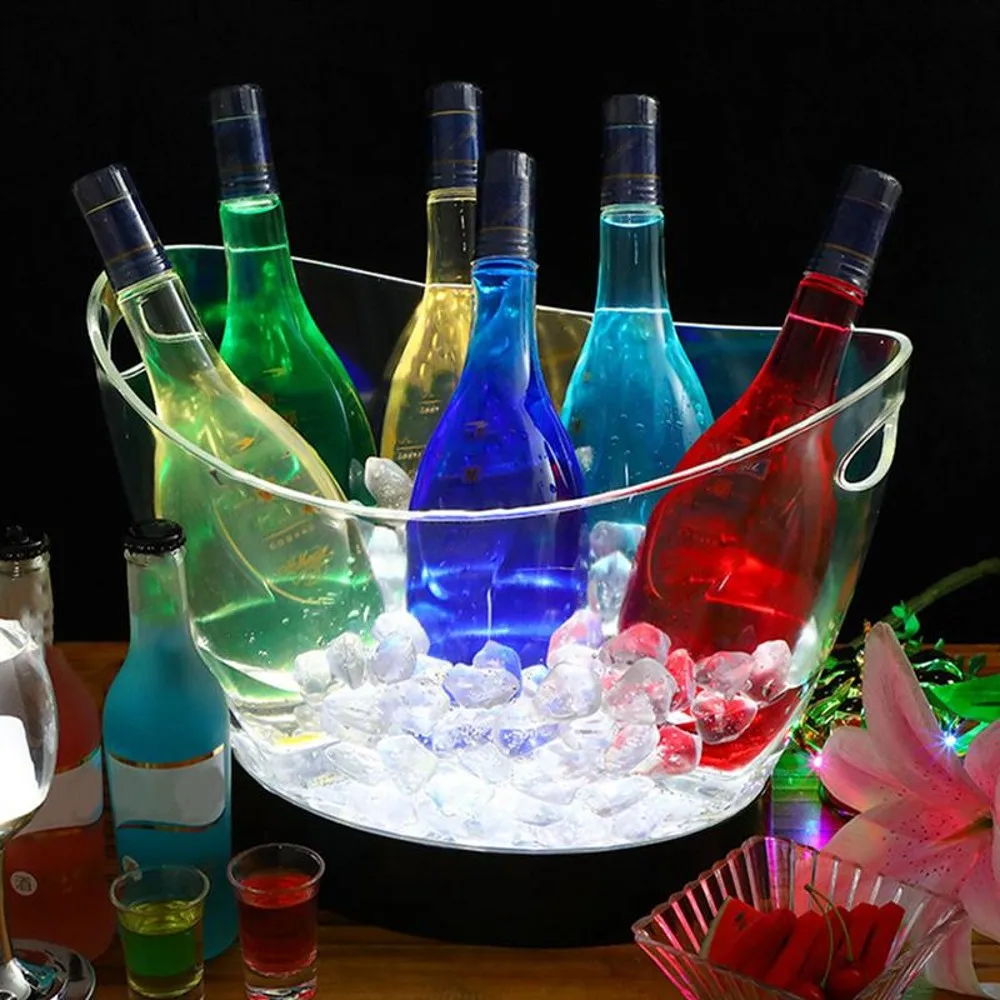 8L transparan LED bercahaya es - Beer Wine Up ulasan dan harga