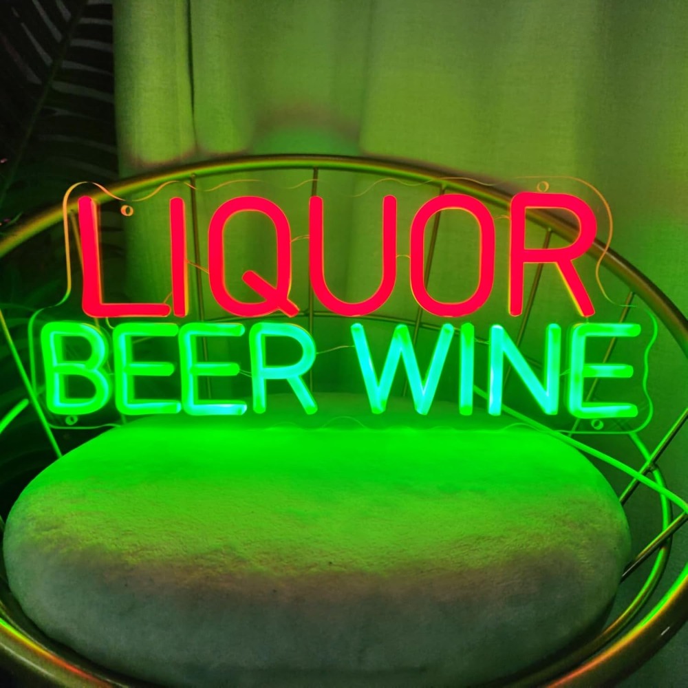 Dekorasi Dinding Lampu Neon LE - Wine Beer Whiskey Year ulasan dan harga