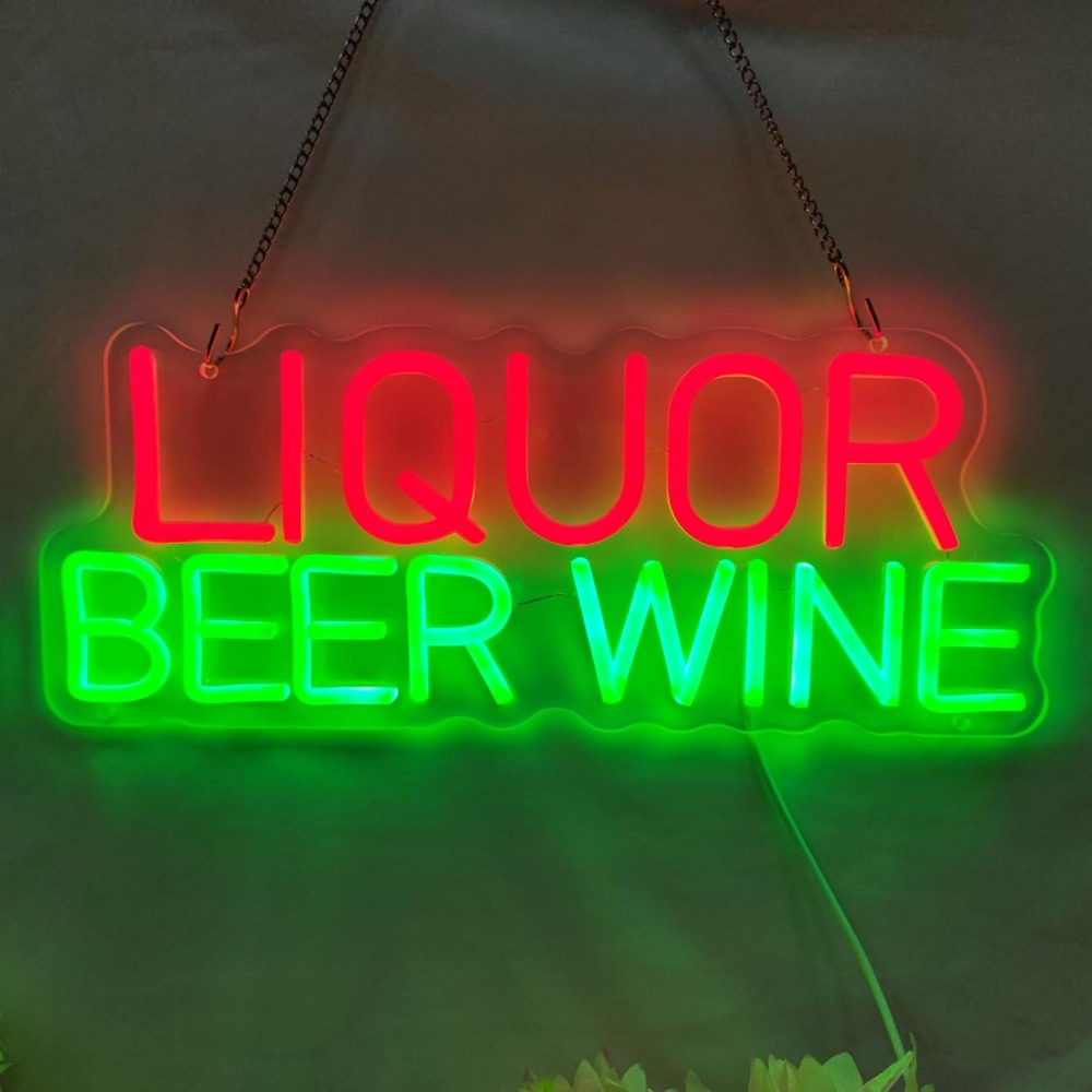 Dekorasi Dinding Lampu Neon LE - Wine Beer Whiskey Year ulasan dan harga