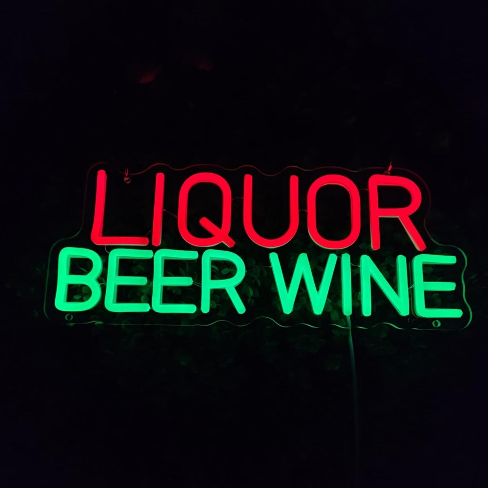 Dekorasi Dinding Lampu Neon LE - Wine Beer Whiskey Year ulasan dan harga