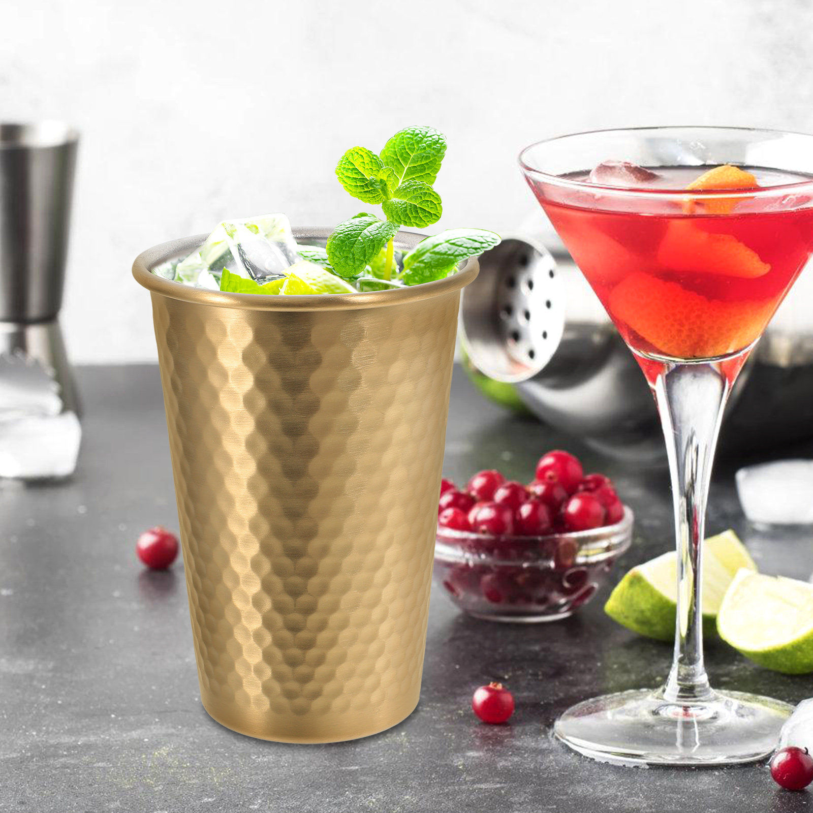 Gelas Bir Stainless Steel Mult - Wine Beer Glass ulasan dan harga