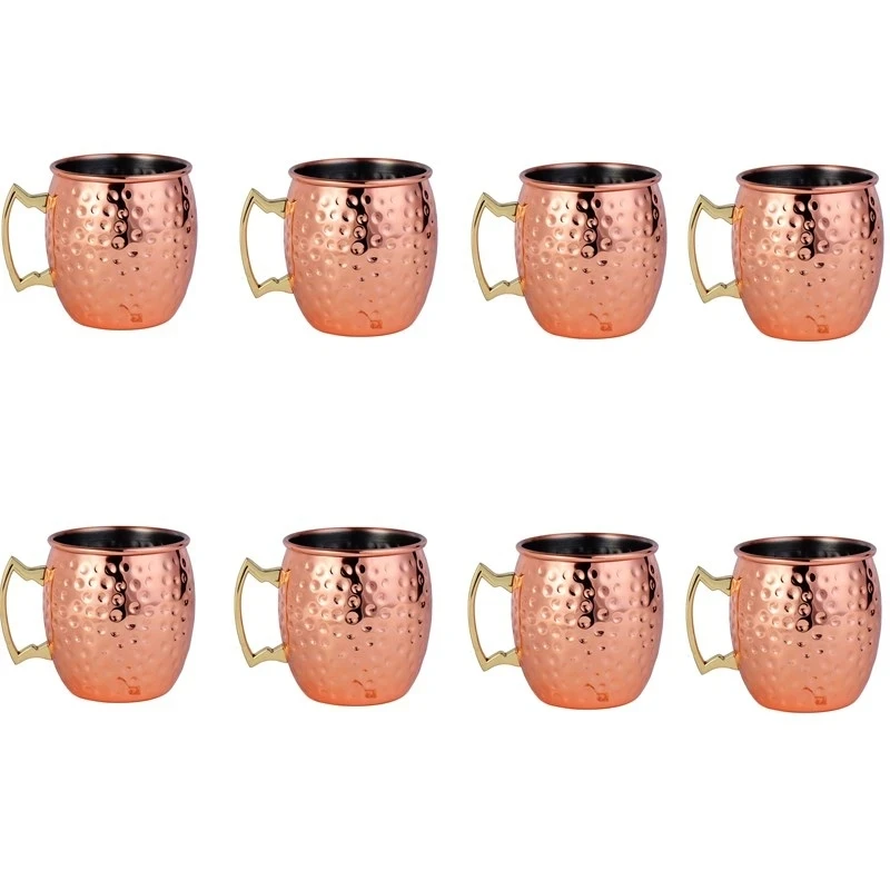 8pcs Set Cangkir Tembaga Mosco - Wine With Beer Cocktail ulasan dan harga