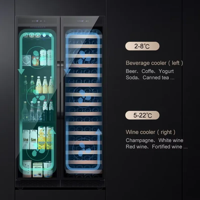 Kulkas Minuman Terintegrasi Du - Wine Beer Fridge ulasan dan harga