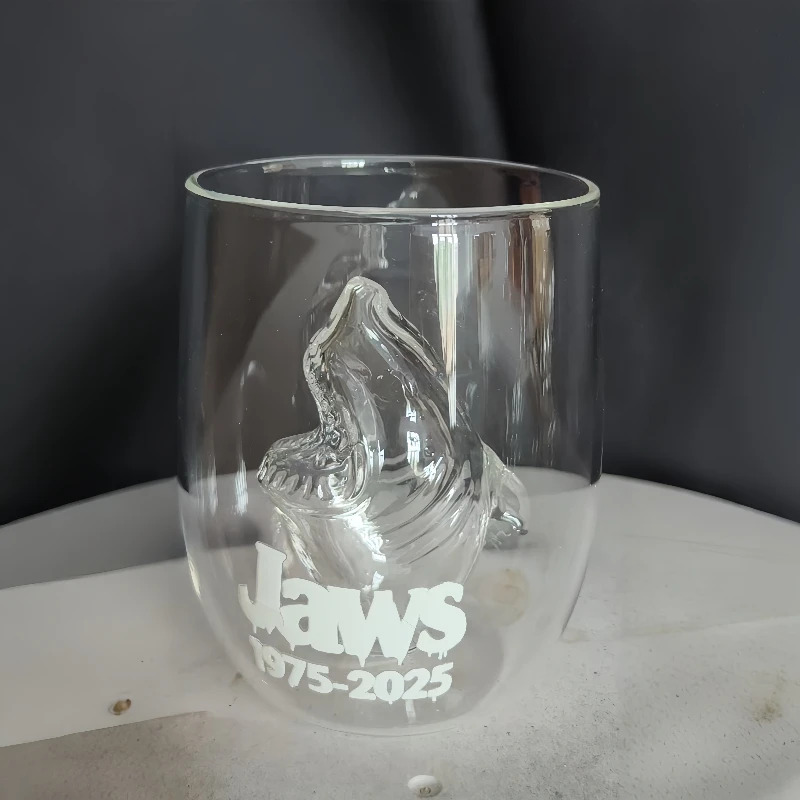 Gelas Kaca Hiu 3D Gelas Anggur - Wine In Beer Glass ulasan dan harga