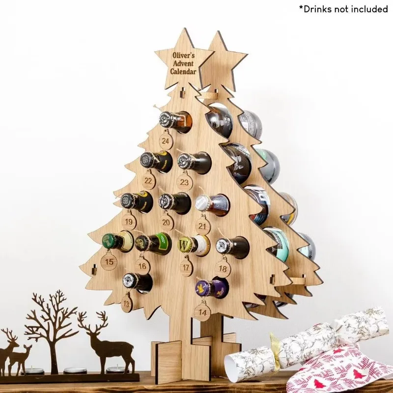 Rak botol anggur pohon Natal,  - Craft Beer & Wine U- ulasan dan harga